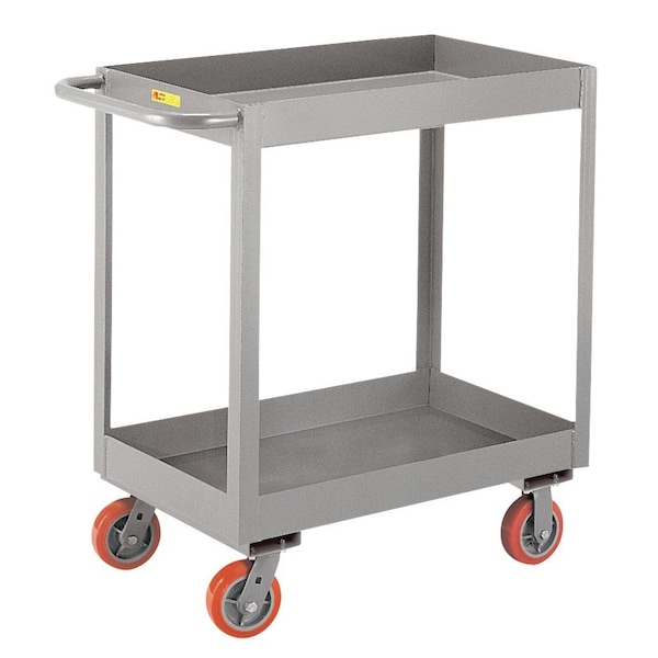 Utility Cart, 12 ga. Steel, 3600 lb Load Capacity, 2 Shelves, 36" L, 18-3/8" W, 38" H